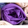 Grand foulard en pur cachemire - violet