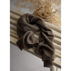 Écharpe en pointelle en pur cachemire