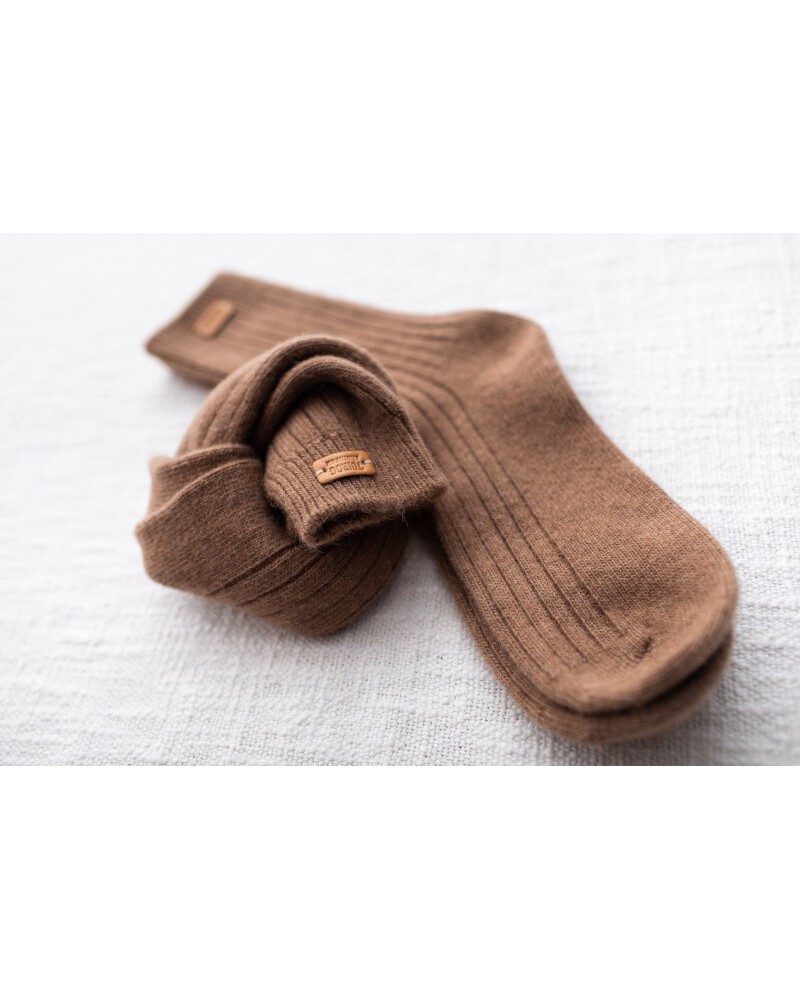 chaussettes en pur laine de chameau de Mongolie