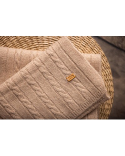 écharpe en pur laine de chameau blanc de Mongolie