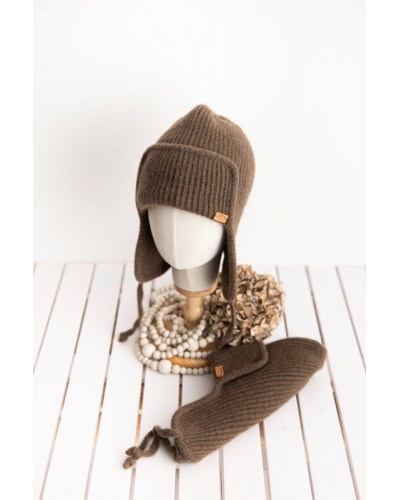 Chapka en 100% duvet de yak de Mongolie - Toirog