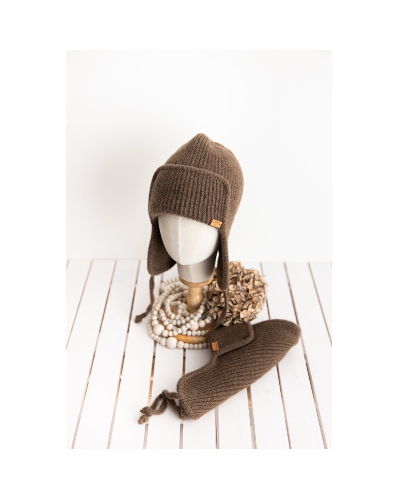 Chapka en 100% duvet de yak de Mongolie - Toirog