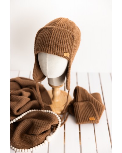 Chapka en laine de chameau naturelle – Toirog