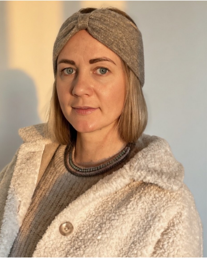 Cache-oreilles en laine de yak gris