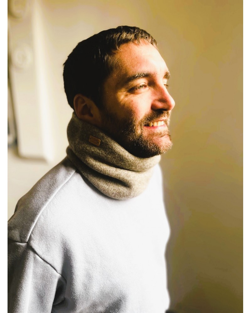 Tour de cou doublé laine de yak