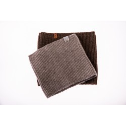 Tour de cou gris laine naturelle | Chaleur hiver – Toirog
