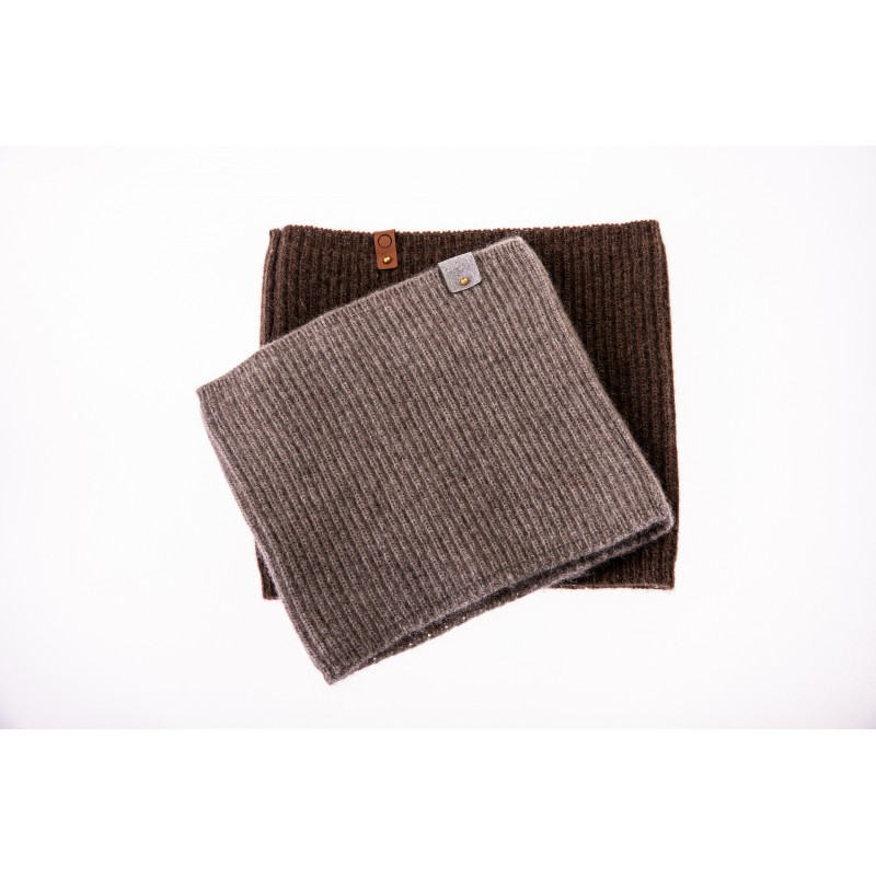 Tour de cou gris laine naturelle | Chaleur hiver – Toirog
