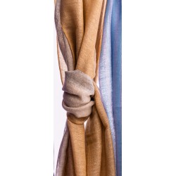 Grand foulard en pur cachemire - beige